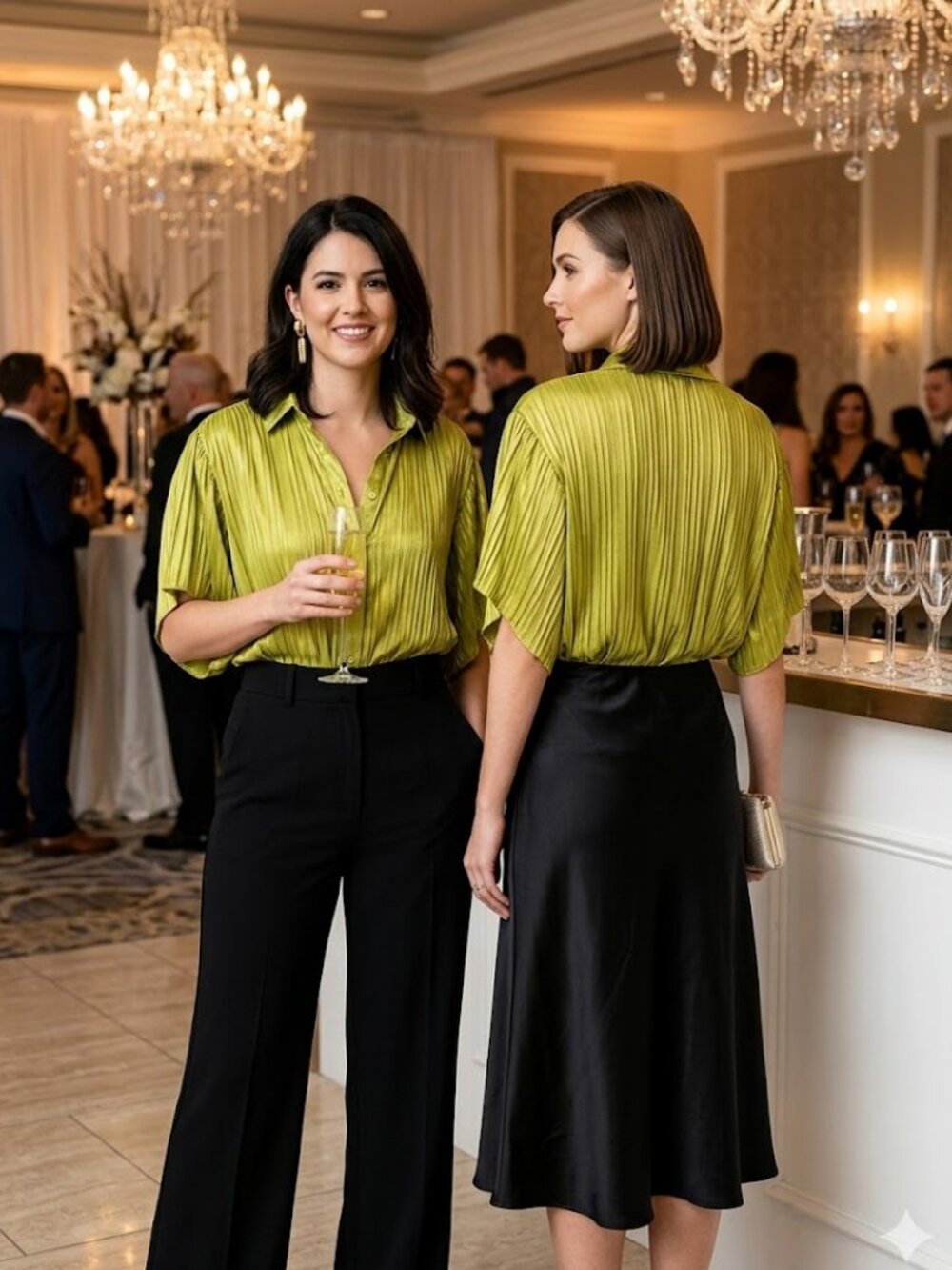 Green Lime Olive Top